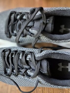 Under Armour Gray Knit Training Sneakers